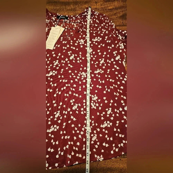 Dokotoo Women's Casual V Neck Alicia Smocked Long Sleeve Chiffon Blouse Size 2XL - Picture 12 of 16